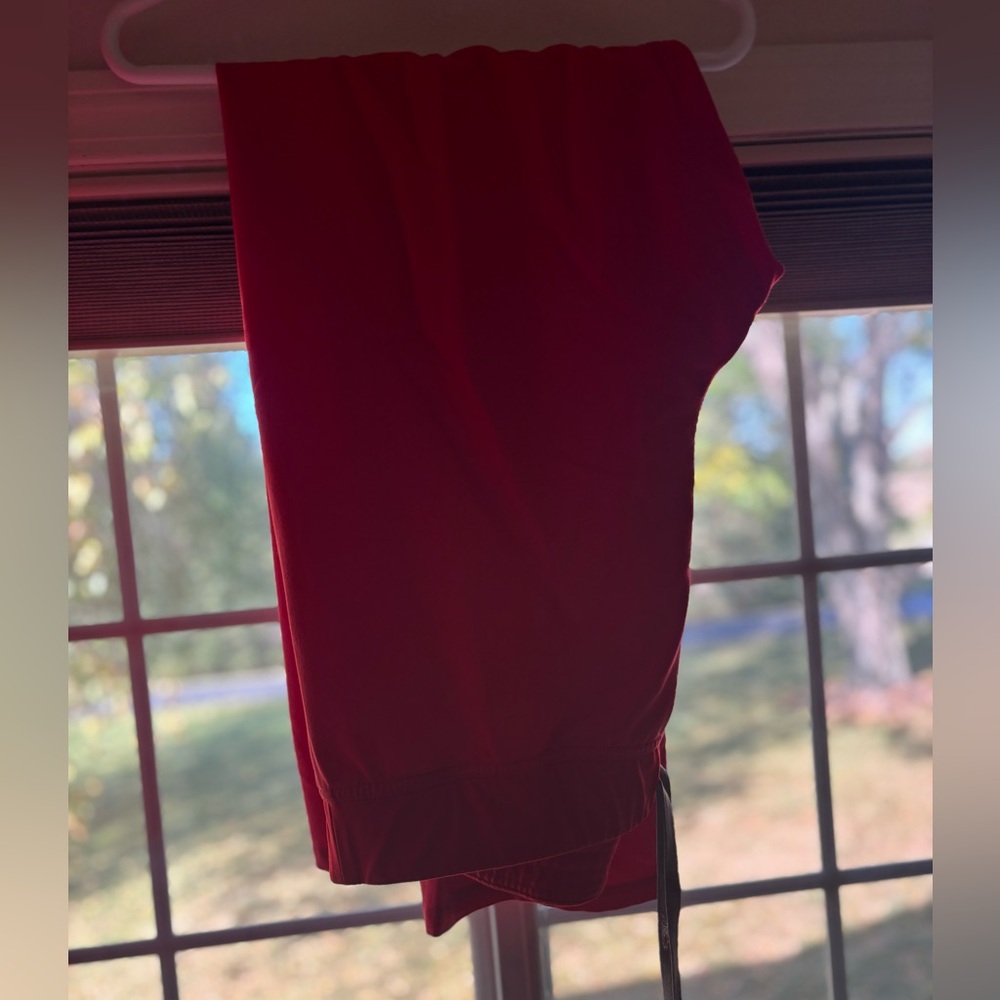 FIGS bright red scrub pants.  Used but good condition